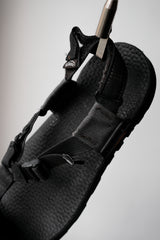 BEDROCK ケアンサンダル ブラック ビブラムソール ブラック アメリカンブランド アウトドア スポーツサンダル オールブラック