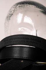 BAN Spec.1 Noire / フルグレインバックハイドベルト - アメリカンファットベジタブルタンニンなめしレザーベルト