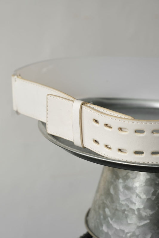 Calvin Klein Cow Leather Translucent Belt Translucent plastic and leather belt