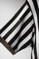 1960年代の「ウィルソン」ストライプハーフジップレフリージャージシャツ タロンジッパー ヴィンテージニットハーフジップレフリーシャツ