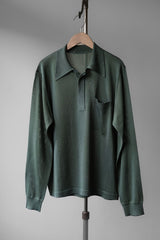 ヴィンテージL/Sメッシュポロシャツ ヴィンテージメッシュシースルー長袖ポロシャツ