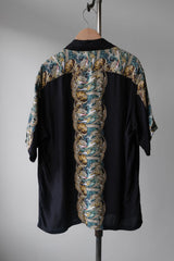 The Real McCoys 90's "Bou-Ken-Oh" Godzilla vs. King Ghidorah Rayon Aloha Shirt Made in Japan