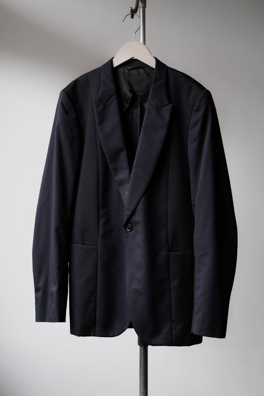 Paul Smith 2-Tone Wool Blazer 深藍/黑色拼接羊毛西裝外套 日本製