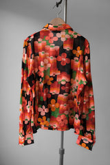 1970’s “Olivier de Verlon” Vintage Chiffon Sheer Shirt Made in France 法國製印花雪紡透視尖領襯衫