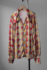 Smiffys 1960’s Style Point Collar Polyester Shirt 英國派對舞會服裝供應商 60年代風格大尖領印花襯衫