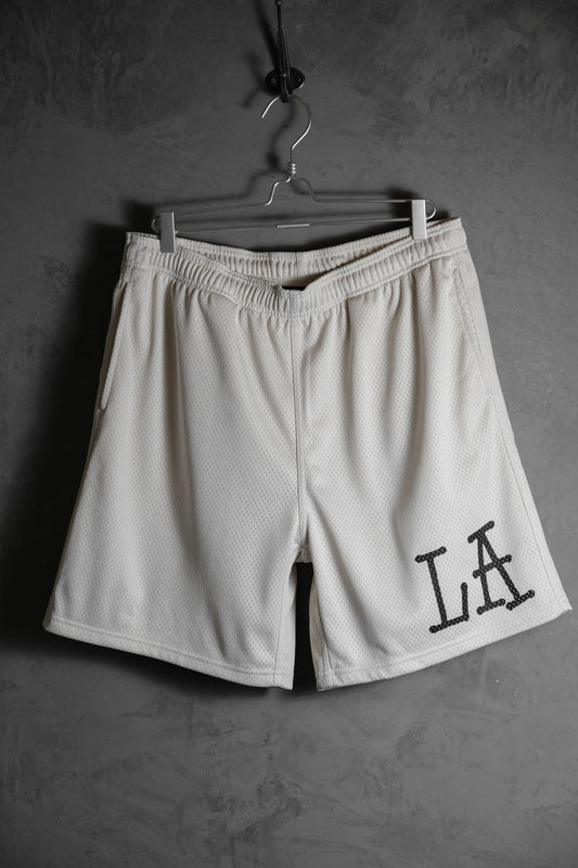 Stussy Short Cheap - Mesh LA Bone White 網眼運動短褲 米白色