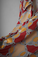 Smiffys 1960’s Style Point Collar Polyester Shirt 英國派對舞會服裝供應商 60年代風格大尖領印花襯衫