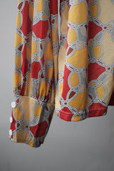 Smiffys 1960’s Style Point Collar Polyester Shirt 英國派對舞會服裝供應商 60年代風格大尖領印花襯衫