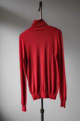 ラブモスキーノ ハートブローチニットタートルネックセーター