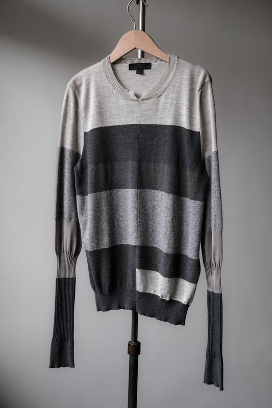 BURBERRY Cashmere Knit Striped Sweater