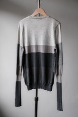 バーバリー カシミアニット ストライプセーター