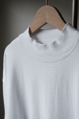 Aton スーピマエア12 モックネックトップ 日本製 ハーフハイカラー コットンプルオーバー 新品