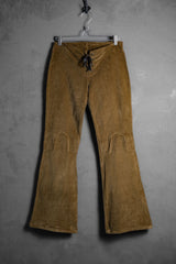 Vintage Western Style Corduroy Flared Pants Made in Italy