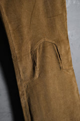 Vintage Western Style Corduroy Flared Pants Made in Italy