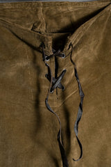 Vintage Western Style Corduroy Flared Pants Made in Italy