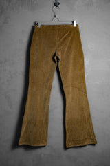 Vintage Western Style Corduroy Flared Pants Made in Italy