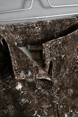 「CLOCKHOUSE」ペイズリープリントコーデュロイフレアパンツ