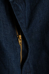 1970's Vintage Denim Lace Up Bottom Jeans 42 Talon zipper Vintage lace-up flared denim pants W32