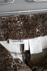 「CLOCKHOUSE」ペイズリープリントコーデュロイフレアパンツ