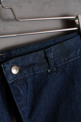 1970's Vintage Denim Lace Up Bottom Jeans 42 Talon zipper Vintage lace-up flared denim pants W32