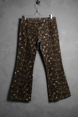 「CLOCKHOUSE」ペイズリープリントコーデュロイフレアパンツ