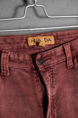 ”HUA DA Jeans & Co” Print Corduroy Flared Pants