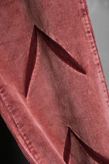 ”HUA DA Jeans & Co” Print Corduroy Flared Pants