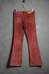”HUA DA Jeans & Co” Print Corduroy Flared Pants