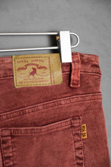 ”HUA DA Jeans & Co” Print Corduroy Flared Pants