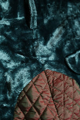 「KINGLY Theatre Products」ベルベットキルティングパッチパンツ 日本製ブランド 光沢のあるベルベットパッチパンツ