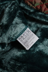 「KINGLY Theatre Products」ベルベットキルティングパッチパンツ 日本製ブランド 光沢のあるベルベットパッチパンツ