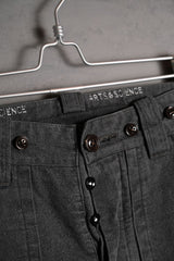 ARTS & SCIENCE キャンバスワークパンツ 日本のセレクトショップブランド ヴィンテージキャンバス サスペンダーバックル ワークパンツ