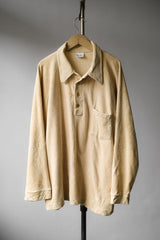 ”Career Club” Vintage Terry Cloth Polo Shirt Made in USA 古著毛巾布長袖Polo衫