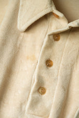 ”Career Club” Vintage Terry Cloth Polo Shirt Made in USA 古著毛巾布長袖Polo衫