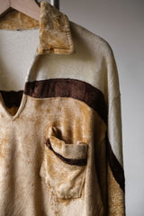 ヴィンテージテリークロスオープンカラーポロシャツ アメリカ製 ヴィンテージテリークロスロングスリーブオープンカラーポロシャツ