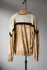 ヴィンテージテリークロスオープンカラーポロシャツ アメリカ製 ヴィンテージテリークロスロングスリーブオープンカラーポロシャツ