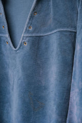 ”SLALOM” Vintage Terry Cloth Polo Shirt Made in Japan 古著毛巾布開領Polo衫 領口無綁繩 日本製