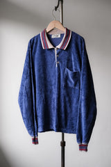 ”LordJeff” Vintage Terry Cloth Polo Shirt Made in USA 古著 毛巾布長袖Polo衫 美國製