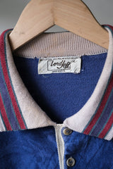 ”LordJeff” Vintage Terry Cloth Polo Shirt Made in USA 古著 毛巾布長袖Polo衫 美國製