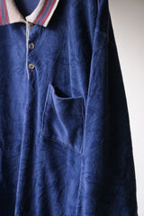”LordJeff” Vintage Terry Cloth Polo Shirt Made in USA 古著 毛巾布長袖Polo衫 美國製