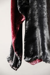 「ブッフホルツ」ヴィンテージベルベットノーカラーシャツ