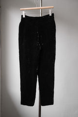 クリスチャン・ディオール ヴィンテージ ベルベット トラウザーズ クリスチャン・ディオール ヴィンテージ ブラック ベルベット トラウザーズ フランス製