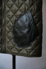 Belgium Army 1980’s Liner Jacket Remade by THURS Talon Zipper 比利時軍用內裏夾克改製背心 真皮口袋