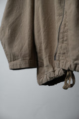 CONFECT UpcycleLino Super Water-Repellent Linen Omi-Zarashi Zip Shirt 日本設計師品牌 棉麻皺摺拉鏈襯衫外套 卡其