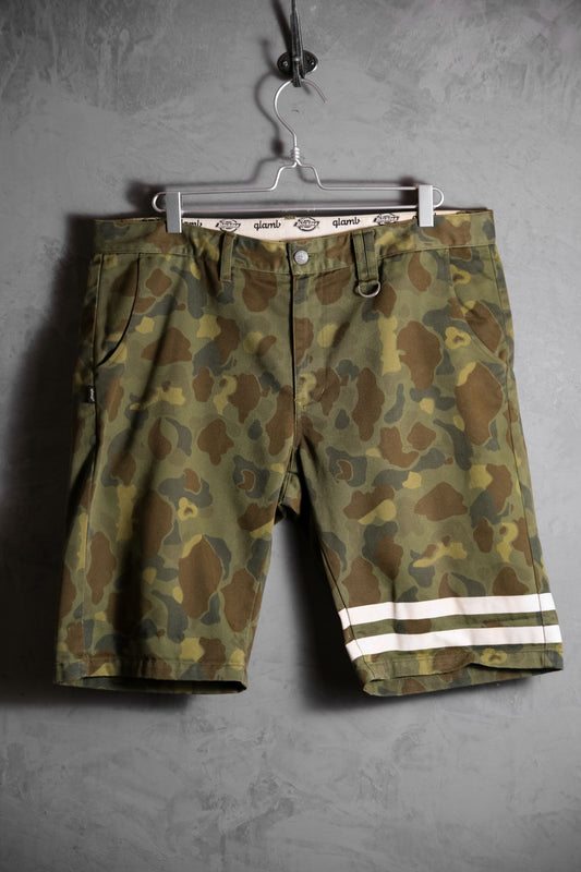 Glamb x Dickies Camouflage Shorts 日本品牌聯名 迷彩斜紋布短褲