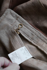 Sasquatchfabrix 12S/S リネントレンチコート 日本のデザイナーブランド プリント裏地付きリネンロングコート