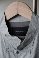 John Undercover 16S/S Side Zip Chinese Shirt Side Zip Stand Collar Chinese Knot Tang Suit Shirt