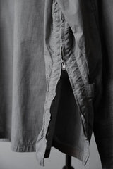 John Undercover 16S/S Side Zip Chinese Shirt Side Zip Stand Collar Chinese Knot Tang Suit Shirt