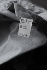 John Undercover 16S/S Side Zip Chinese Shirt Side Zip Stand Collar Chinese Knot Tang Suit Shirt