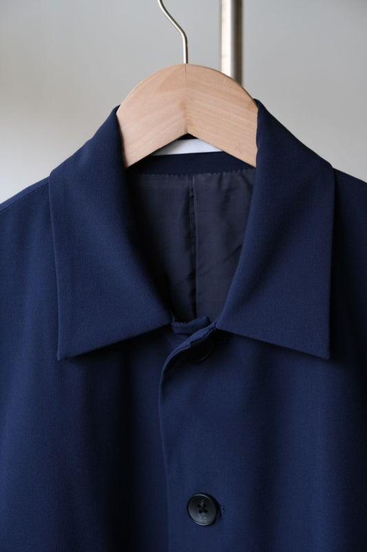 STUDIOUS Navy Balmacaan Coat Japanese brand Balmacaan coat